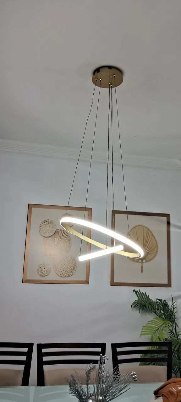 Lustre 3 fases de cores na iluminação  - Foto 3