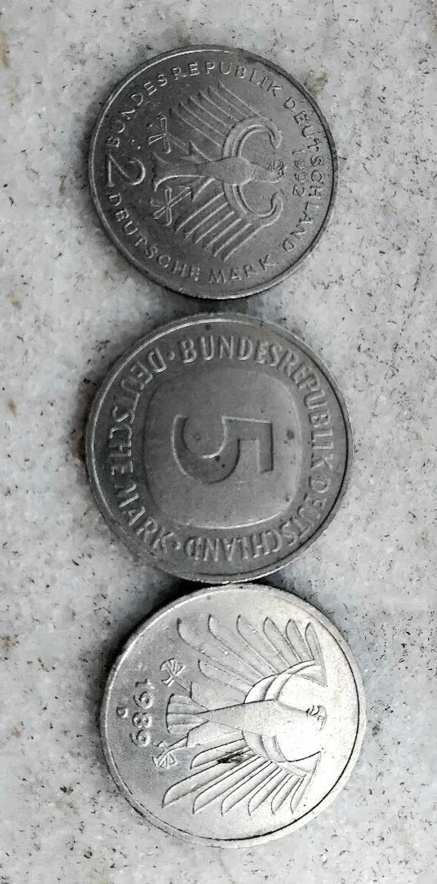 Moedas antigas da Alemanha