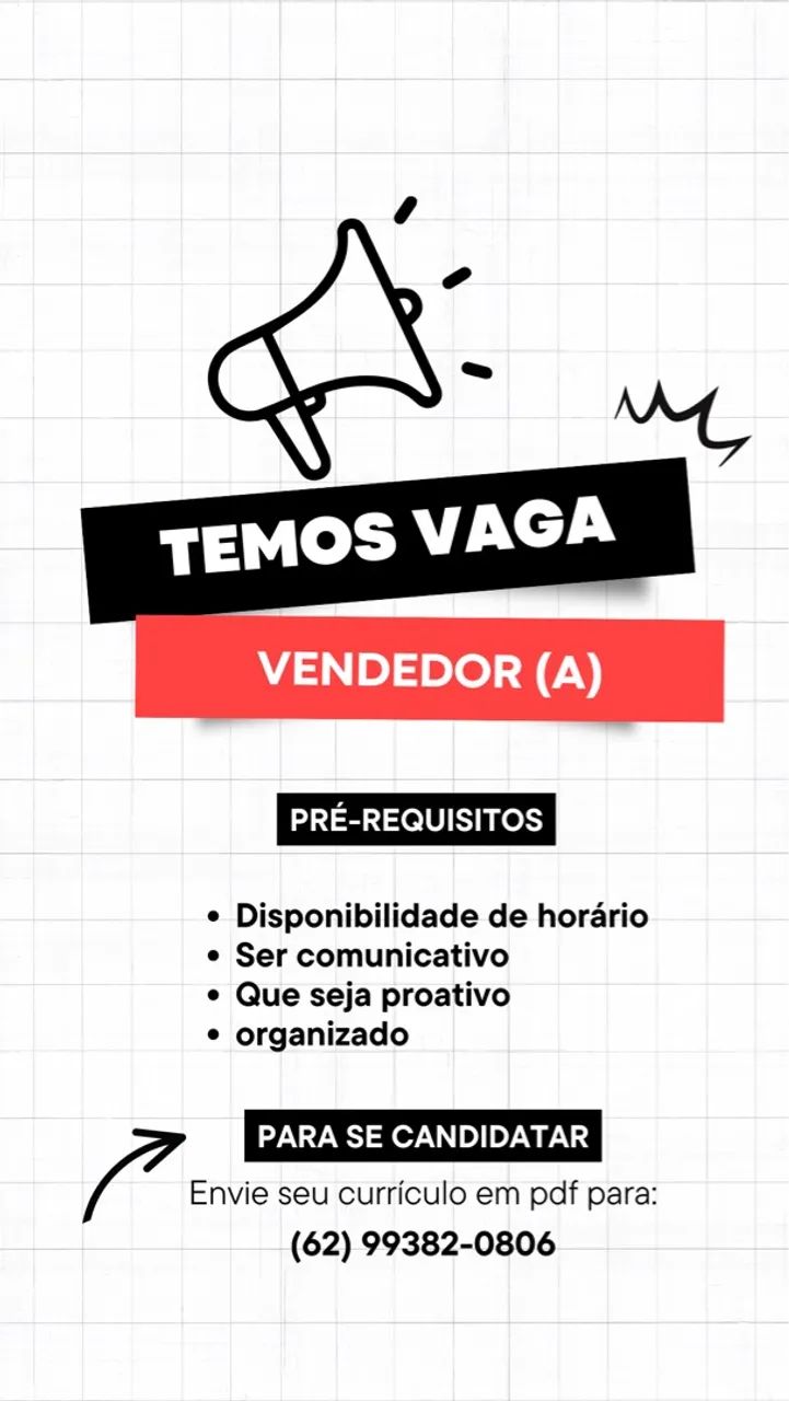 Vendedor (a) de veículos 