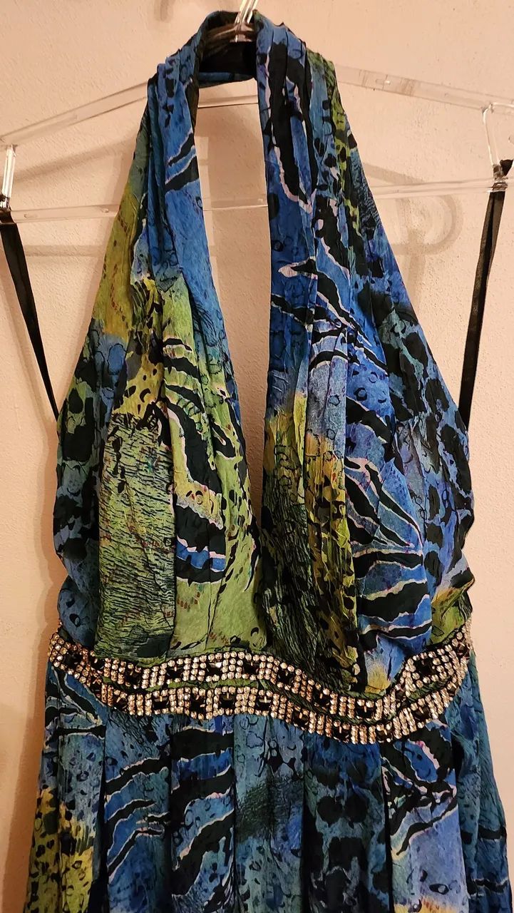 Vestido estampado longo - Foto 2