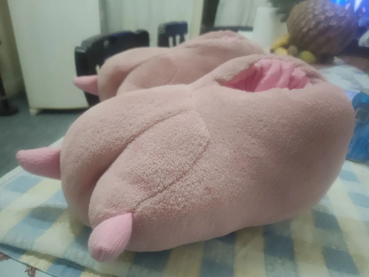 Pantufas Pelúcias Rosa - Foto 2