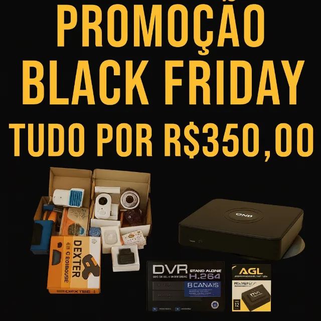 Lote eletrônico + DVRs 4 e 8 canais + (Nobreak NOVO) ? R$350,00Aceito Proposta