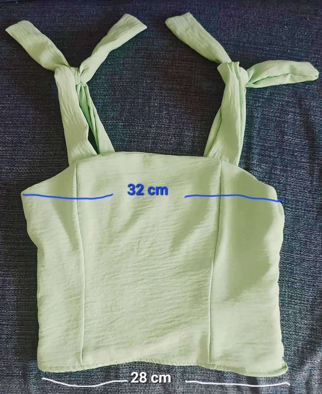 Lindo conjunto verde - Top e saia - Pouco usado - Foto 4