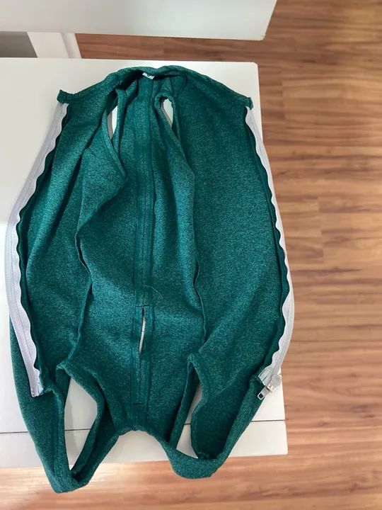 Roupa Cirúrgica Pet Med Duo Dry Regular Verde para Cães - Foto 4