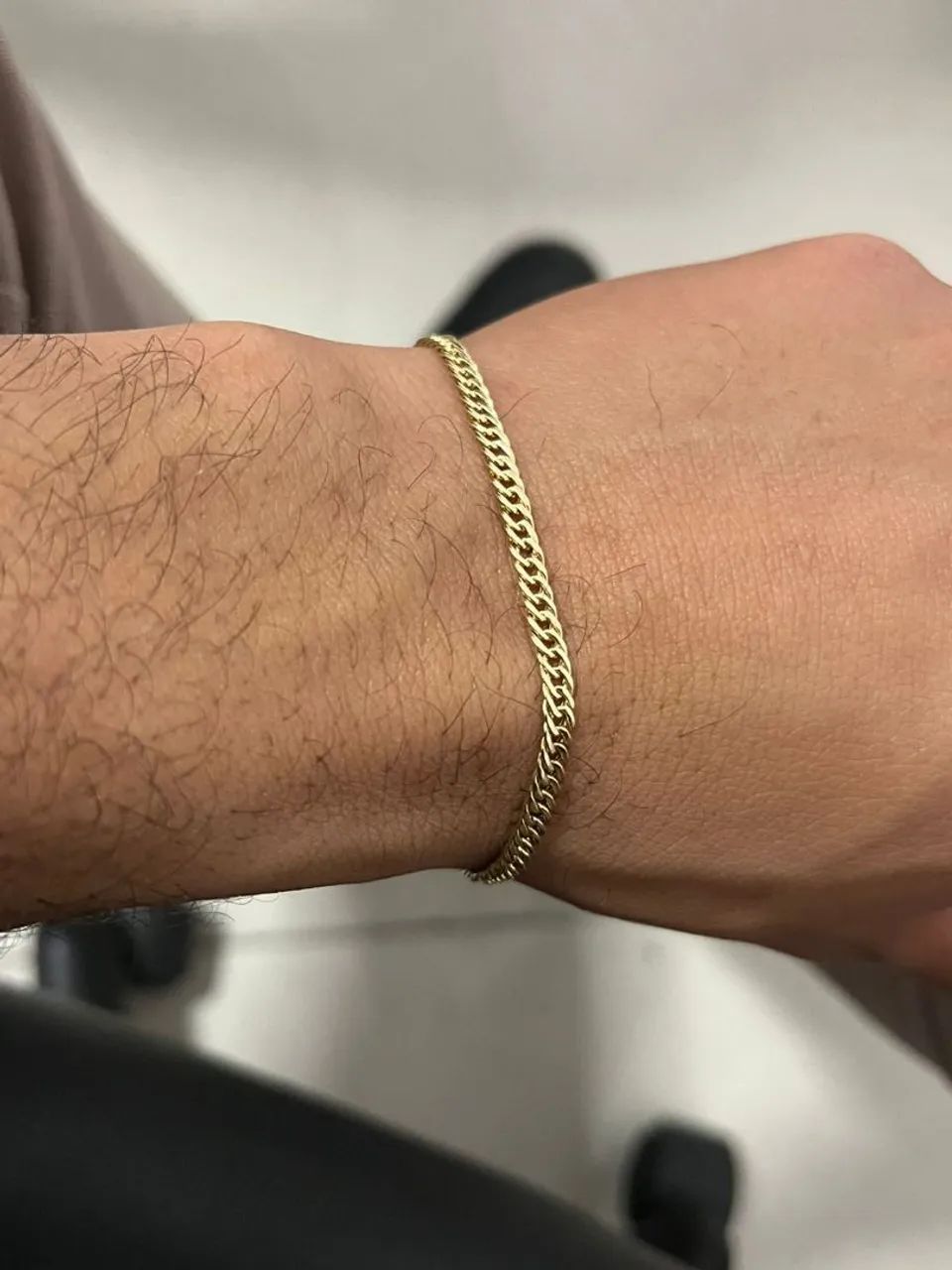 Pulseira Grumet Dupla Ouro18k - Foto 4