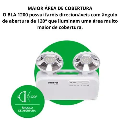 Bloco de Iluminação de Emergência Intelbras BLA 1200 - WZetta - Foto 3