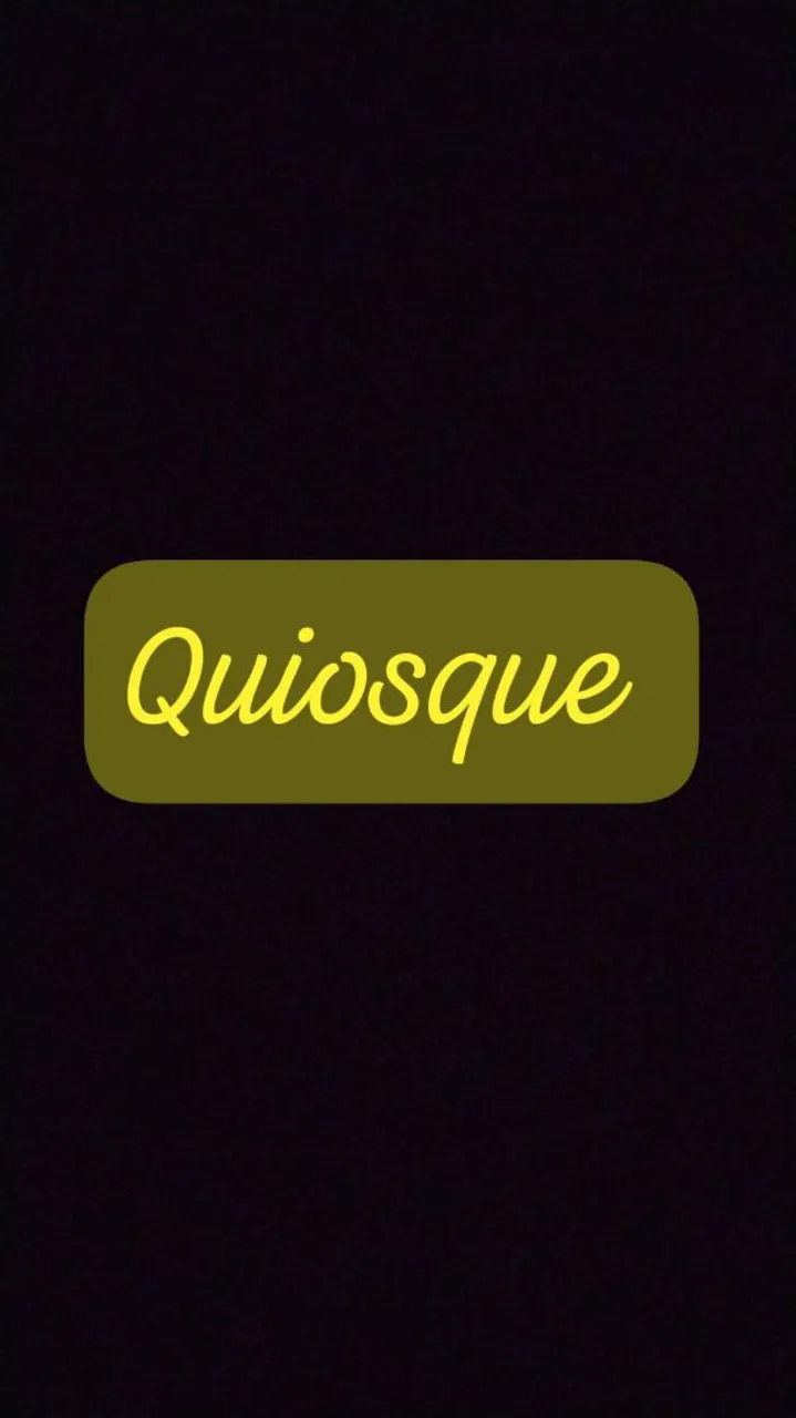 Passo quiosque em Brazlândia.