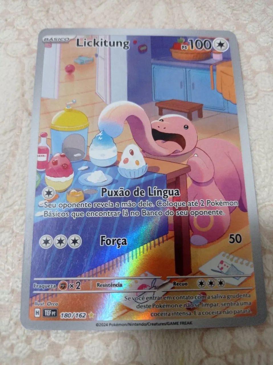Carta pokémon lickitung 