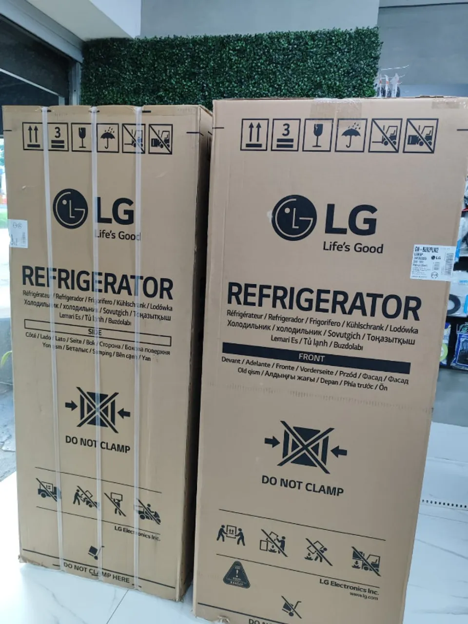 Geladeira Refrigerador LG Inverter Frost Free Duplex 395L Inox Look/ Nova lacrada