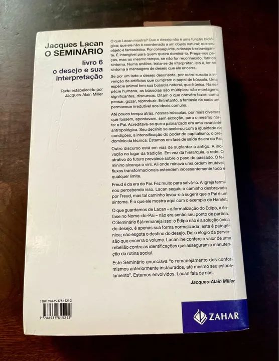 Jacques Lacan O desejo e sua interpretação Seminário 6 - Foto 2