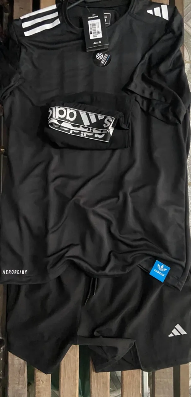 Conjunto Adidas Aeroready Preto - Novo com Etiqueta