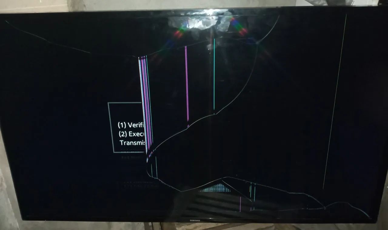 Tv Samsung tela quebrada. - Foto 4