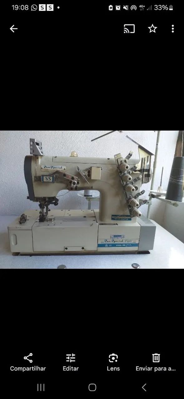 Máquina de costura industrial Sun Special
