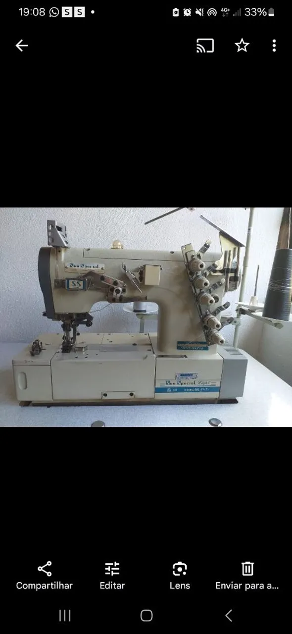 Máquina de costura industrial Sun Special