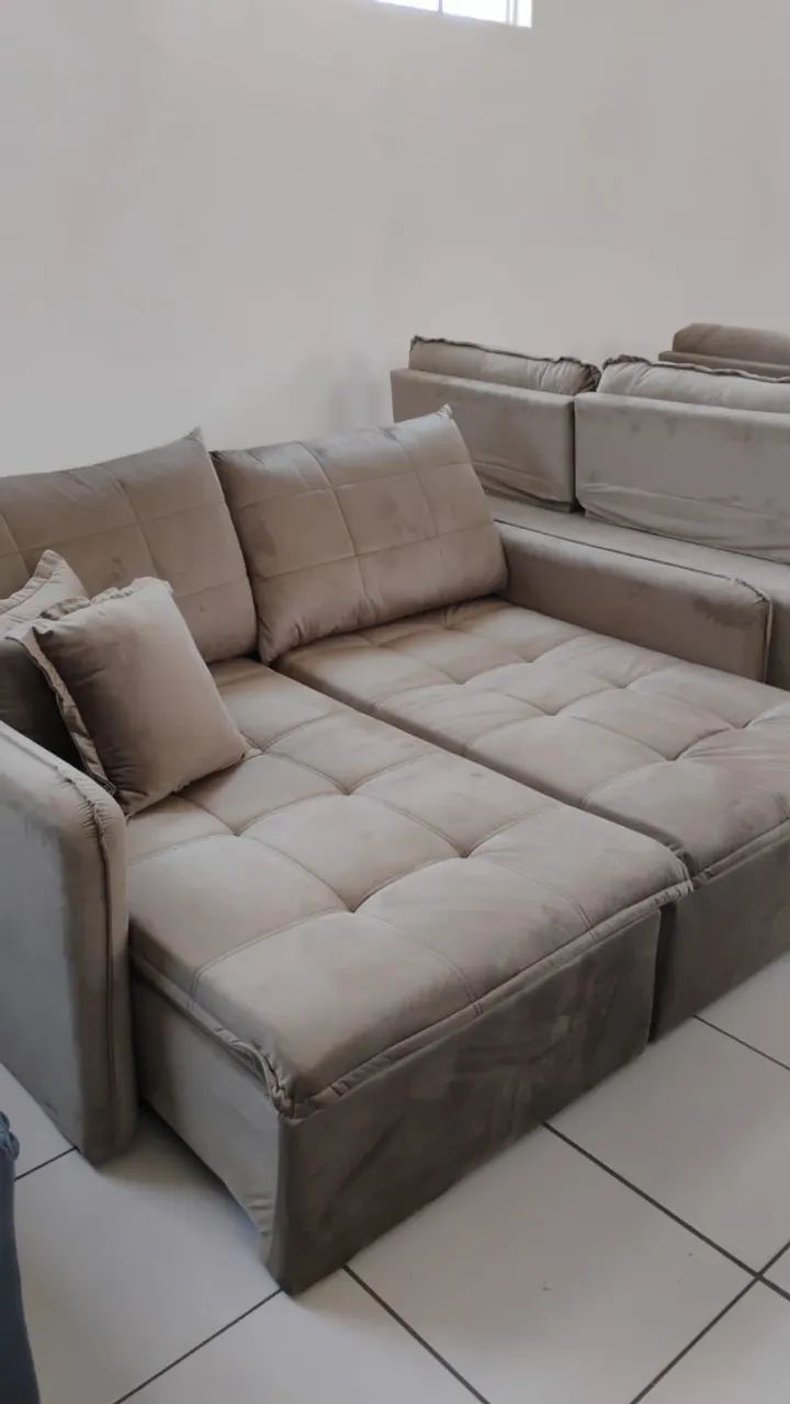 Sofá Cama Onix 4 Lugares 