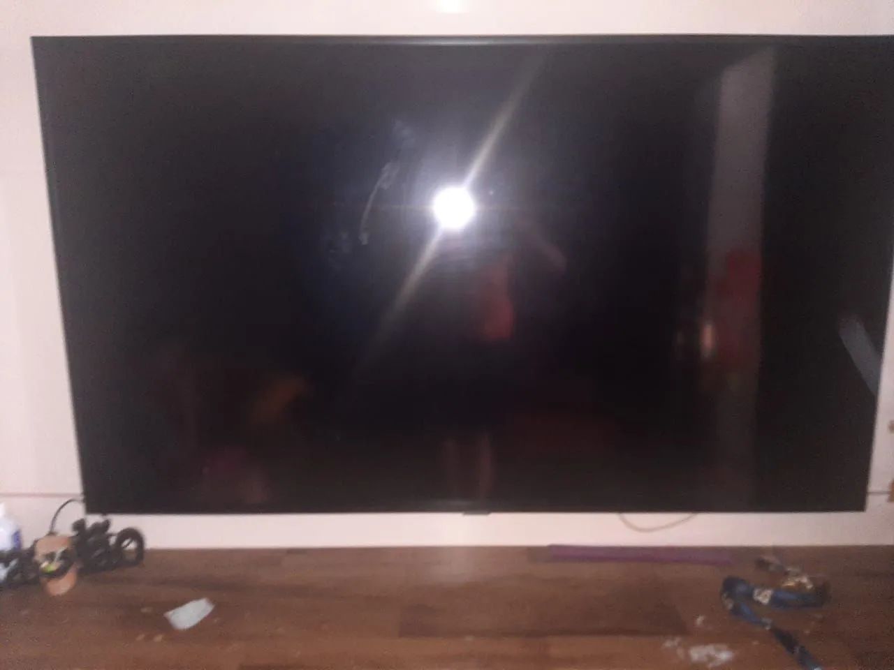 Smart tv Samsung 58 polegadas não está saindo imagem apenas o som.