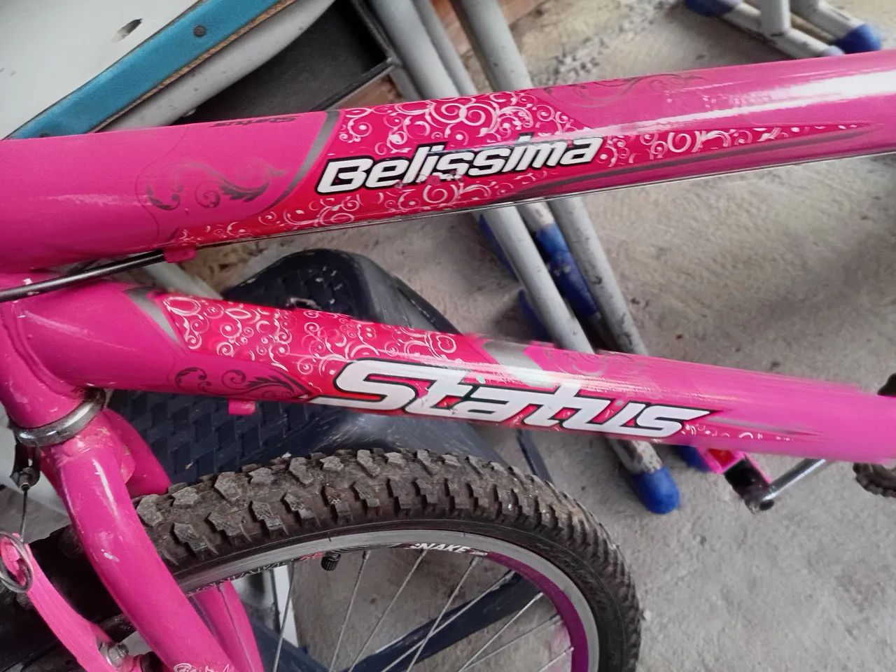 ? Vendo Bicicleta Média Rosa em itabuna? <br> - Foto 2