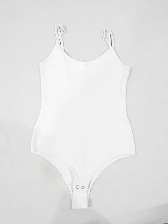 Body Branco Slim - Tamanho P