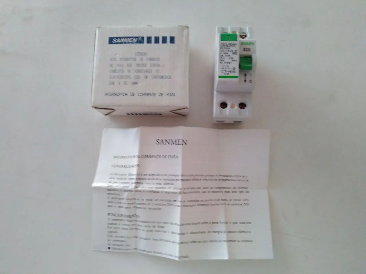 Disjuntor Diferencial Sanmen 30mA 2P 25A