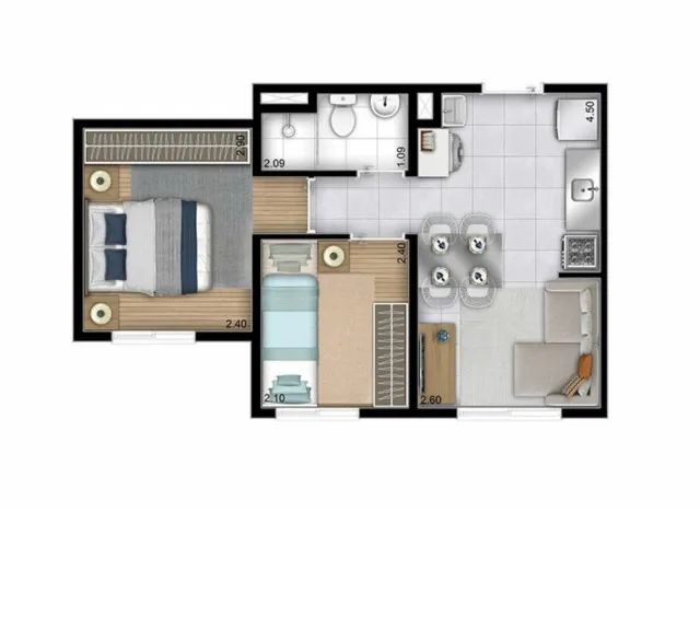 apartamento novinho para alugar - Foto 2