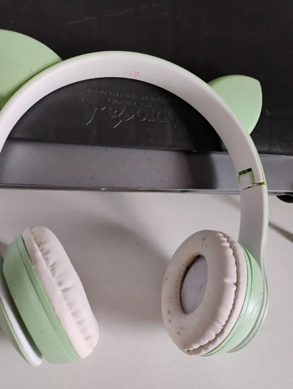 Headphone led gatinho verde - Foto 2