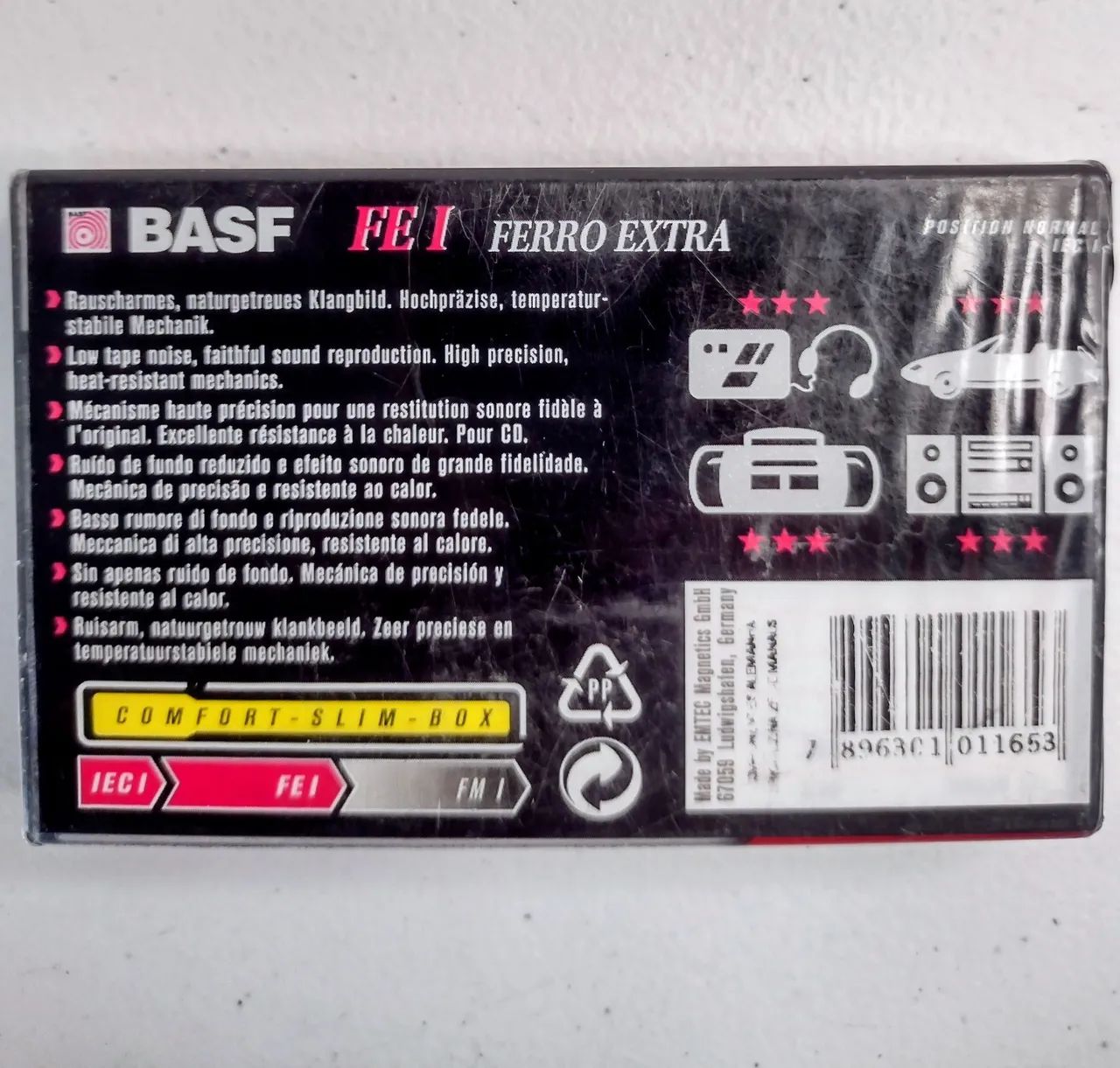 FITA CASSETE BASF LACRADA MADE GERMANY - Foto 2