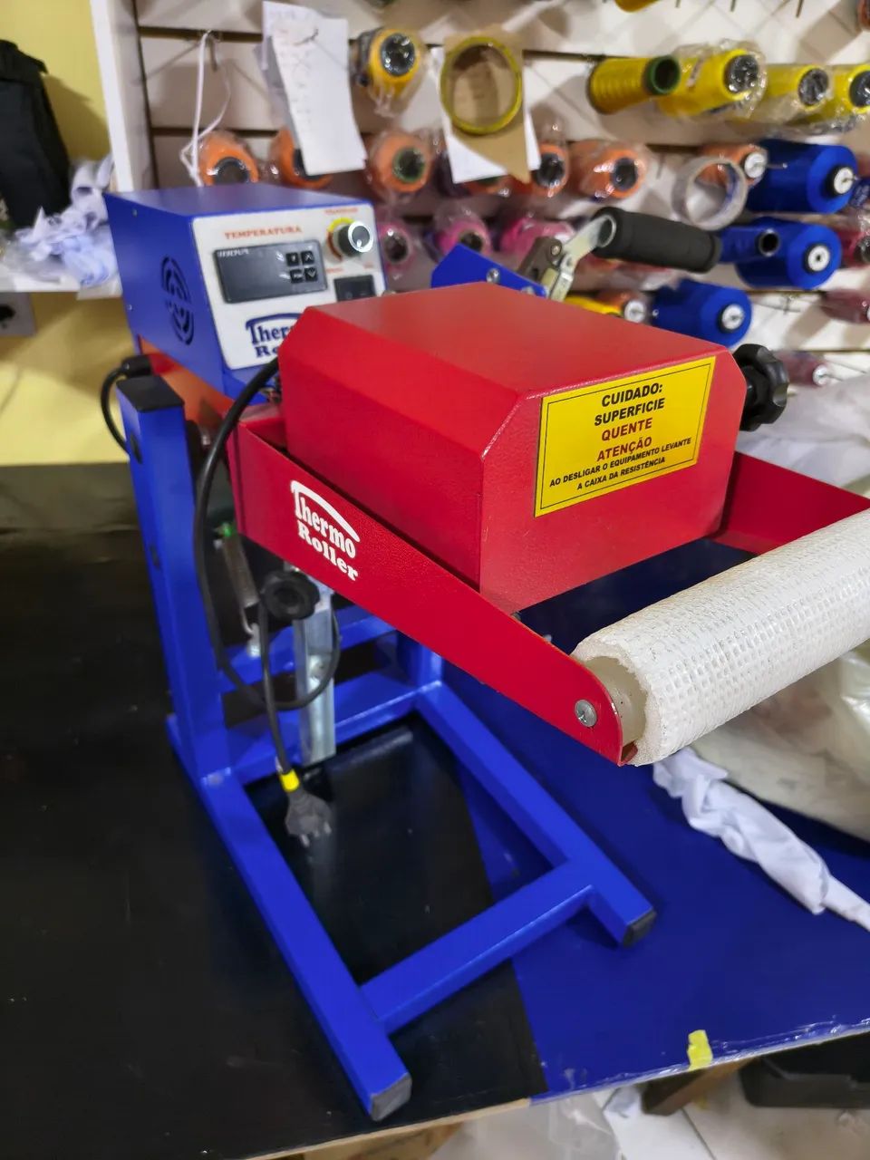 Prensa Térmica Thermo Roller Giro 360º para Transfer Laser - Foto 3