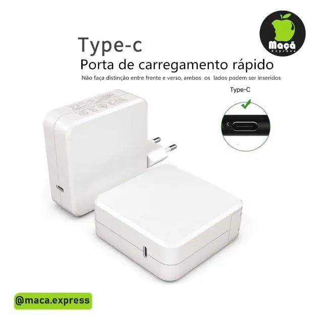 Fonte Carregador Usb C Macbook PRO tipo C - Foto 2