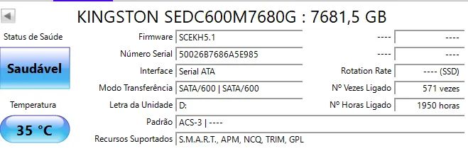 SSD Kingston DC600M Mixed-Use, 7.68 TB - Foto 3