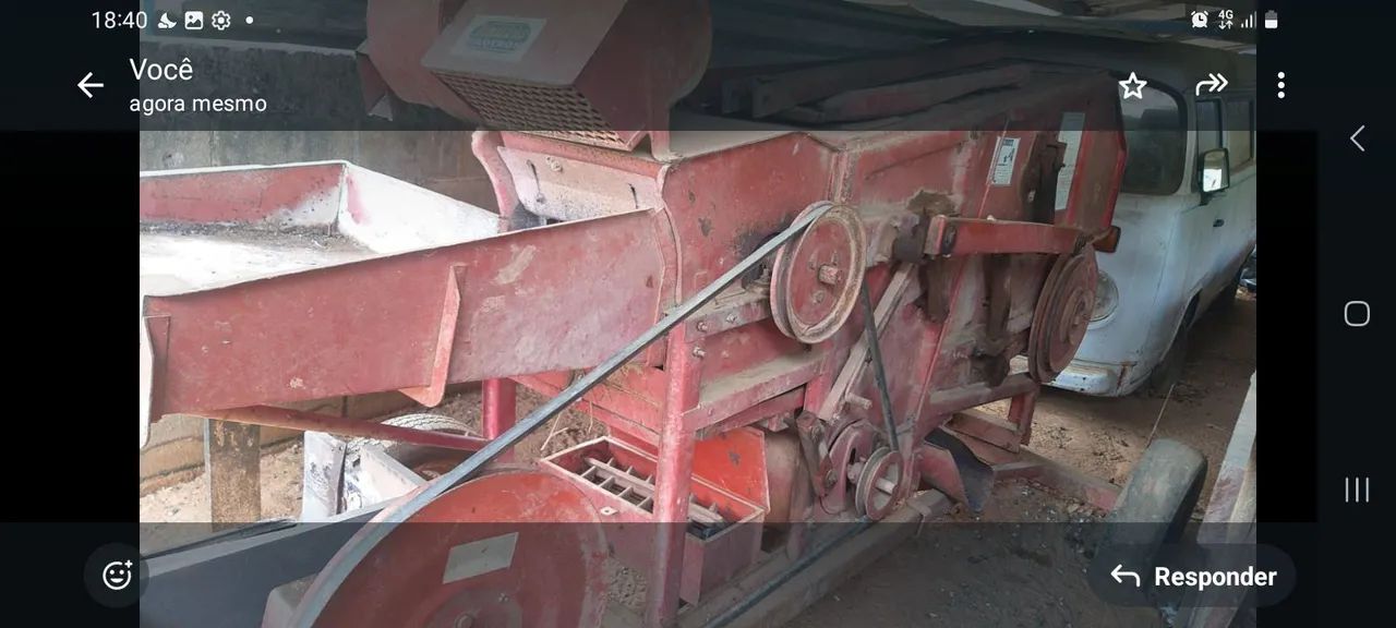 Trilhadeira Vencedor moe tritura e debulha graos soja aveia - Foto 6