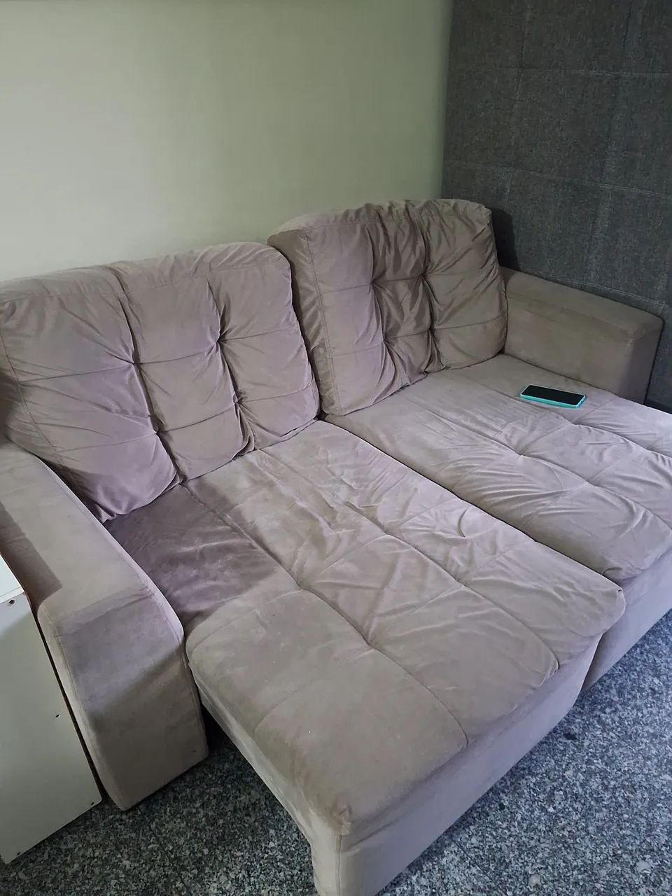 Sofá 2 lugares retrátil semi novo Barato  - Foto 4