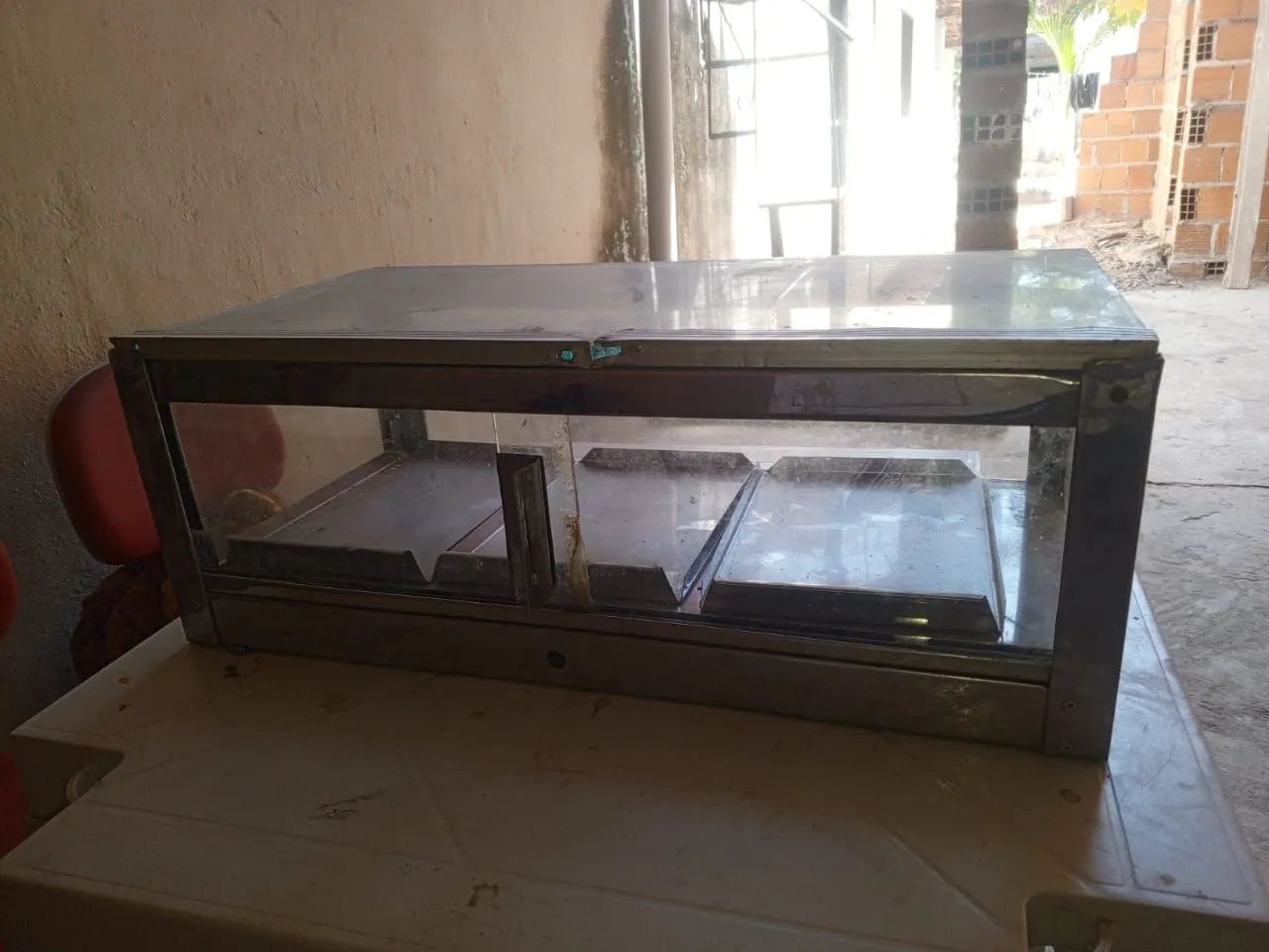 Vitrine expositora de salgado 