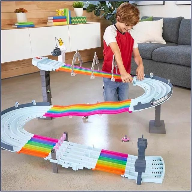 Pista Raibow Mario Hotwheels + 1 Carrinho - Brinquedos e Jogos