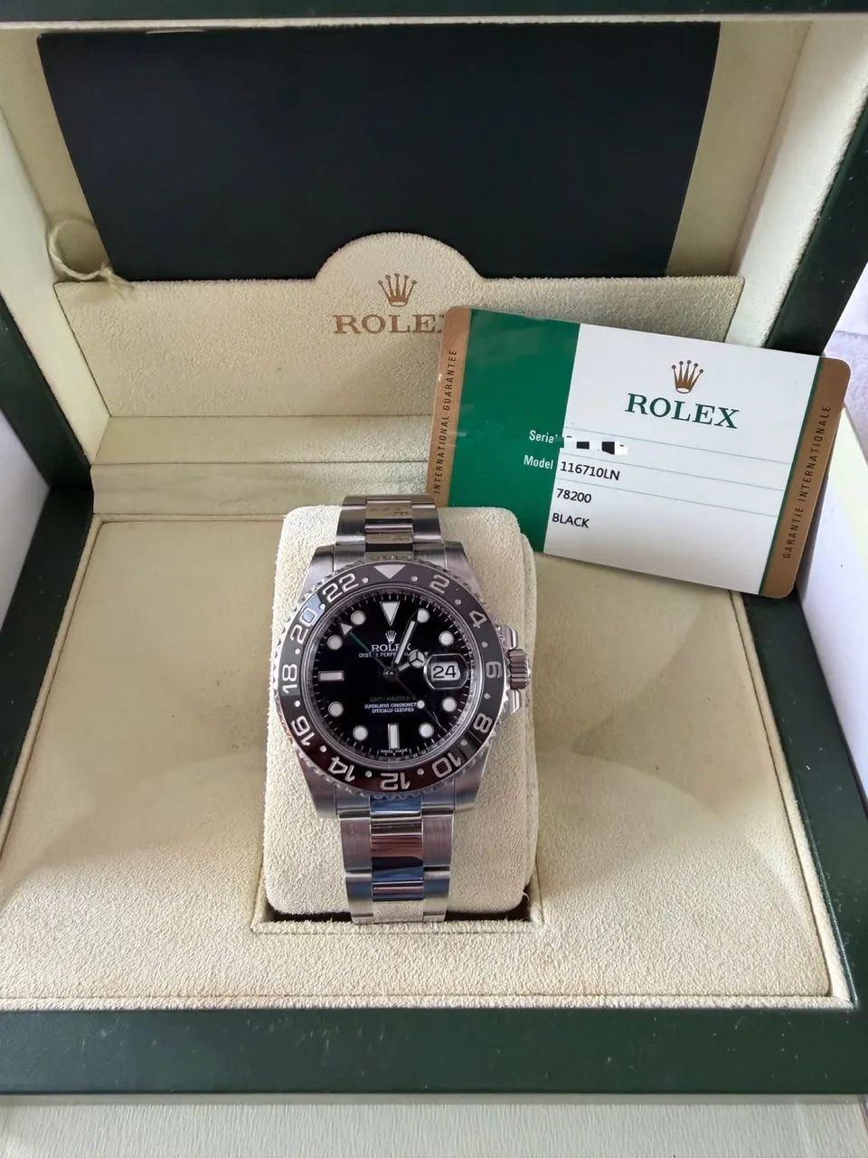 Rolex GMT-Master II 2016 - Único Dono - Completo (Caixa e Certificado)