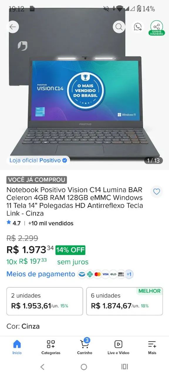 Notebook positivo  - Foto 3
