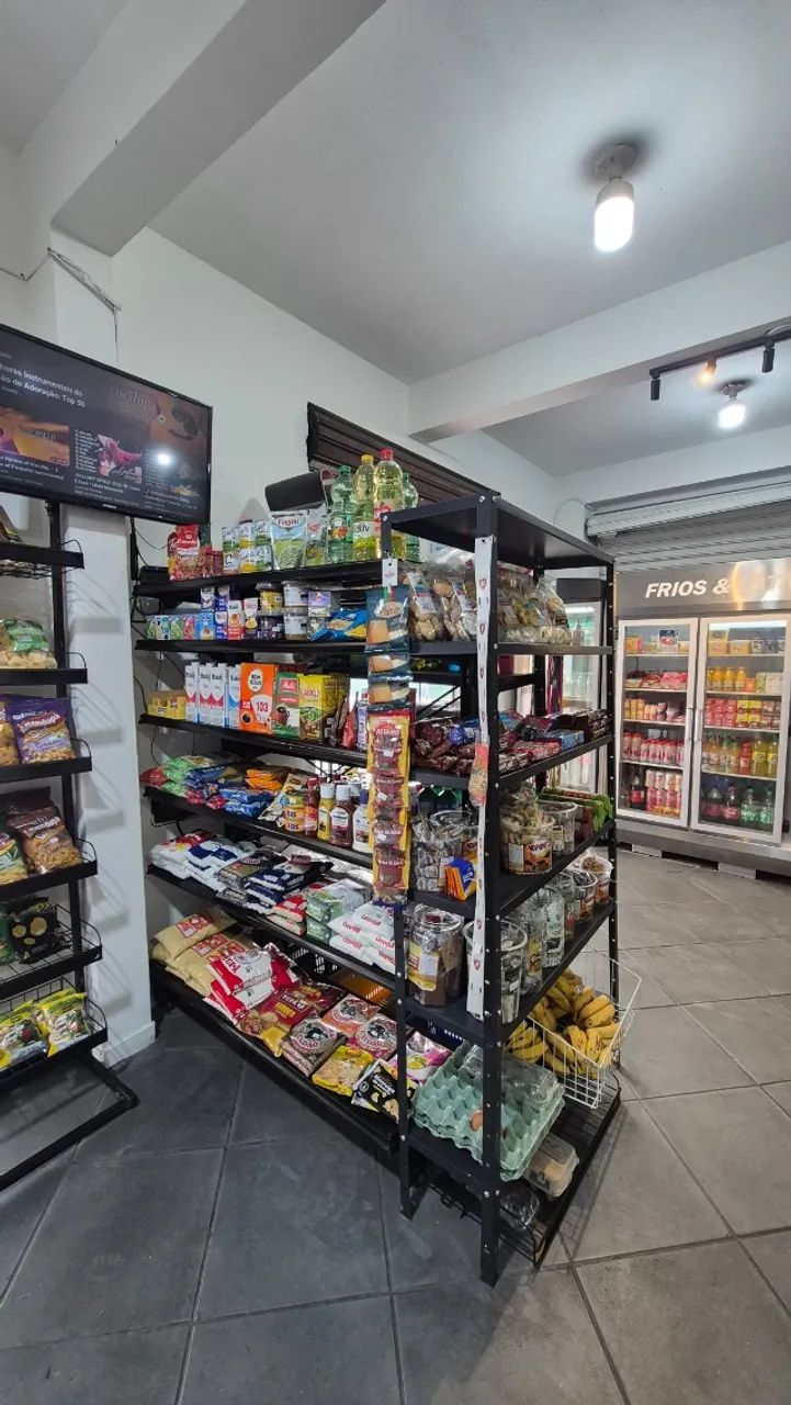 Prateleira / Gôndola de aço para mercado / padaria / comércio