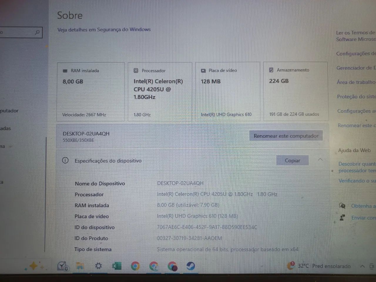 notebook samsung essentials HDD 224GB - Foto 4
