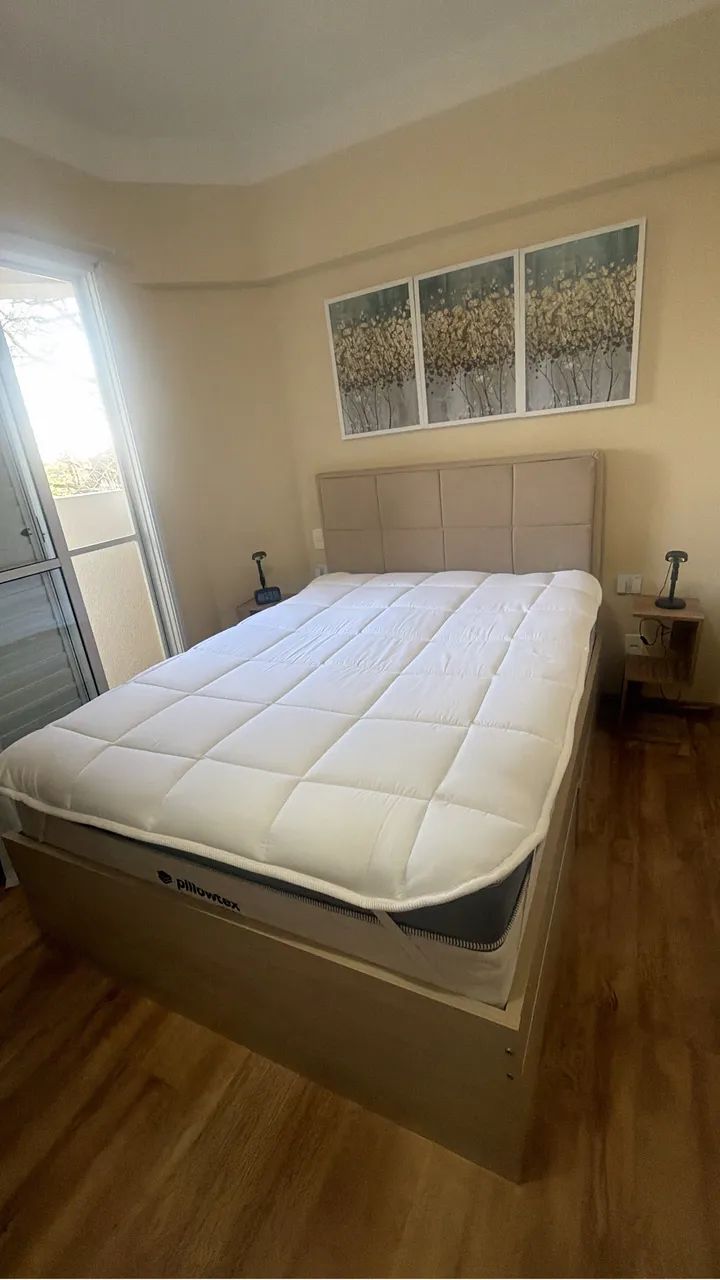 Cama casal+colchao+pilowtop+cabeceira  - Foto 4
