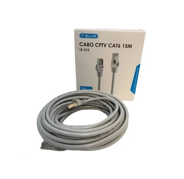 Cabo de Rede CFTV CAT6 15M It-Blue - Foto 3