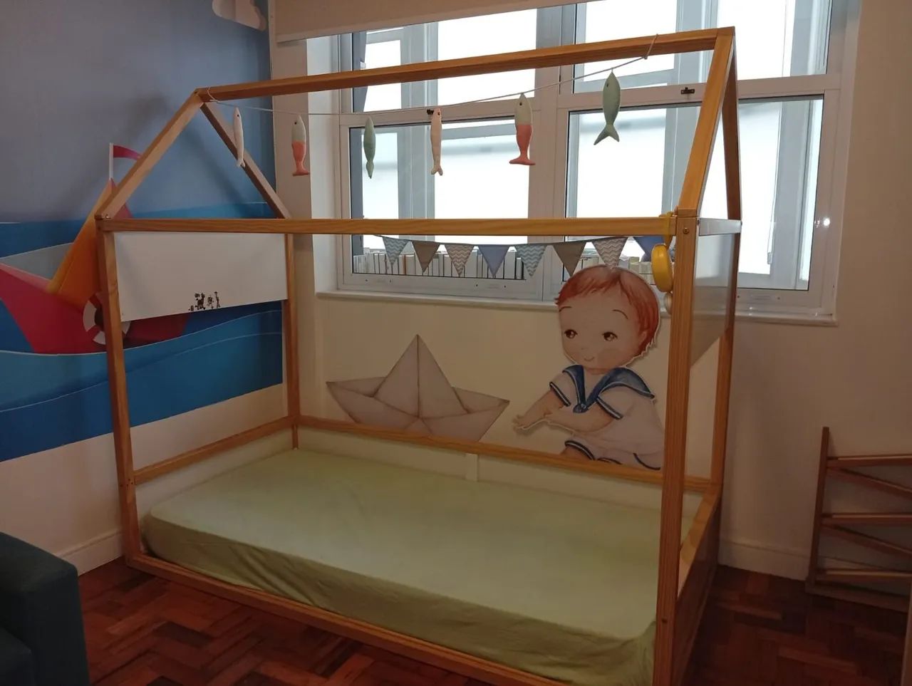CAMA  INFANTIL CASINHA  COM COLCHÃO 