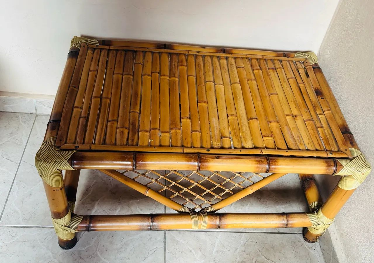 Jogo de sofá com poltrona de bambu  - Foto 2