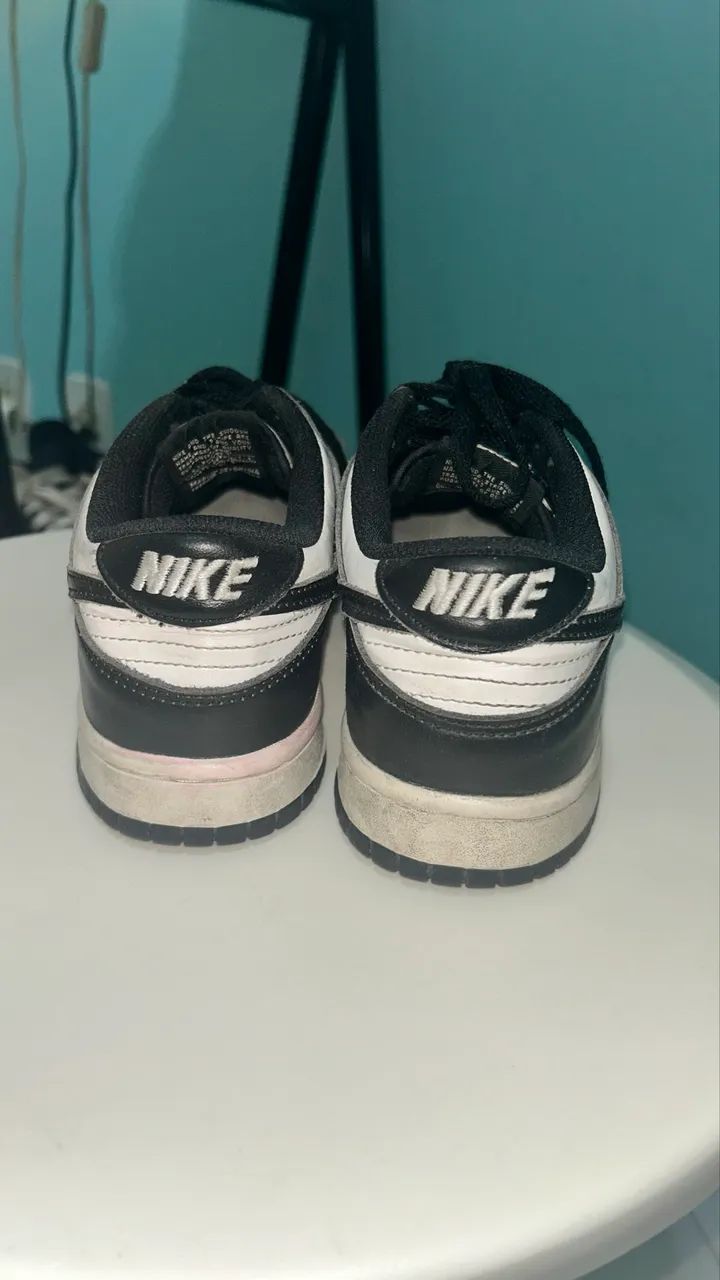 Tênis Nike Dunk preto e branco
