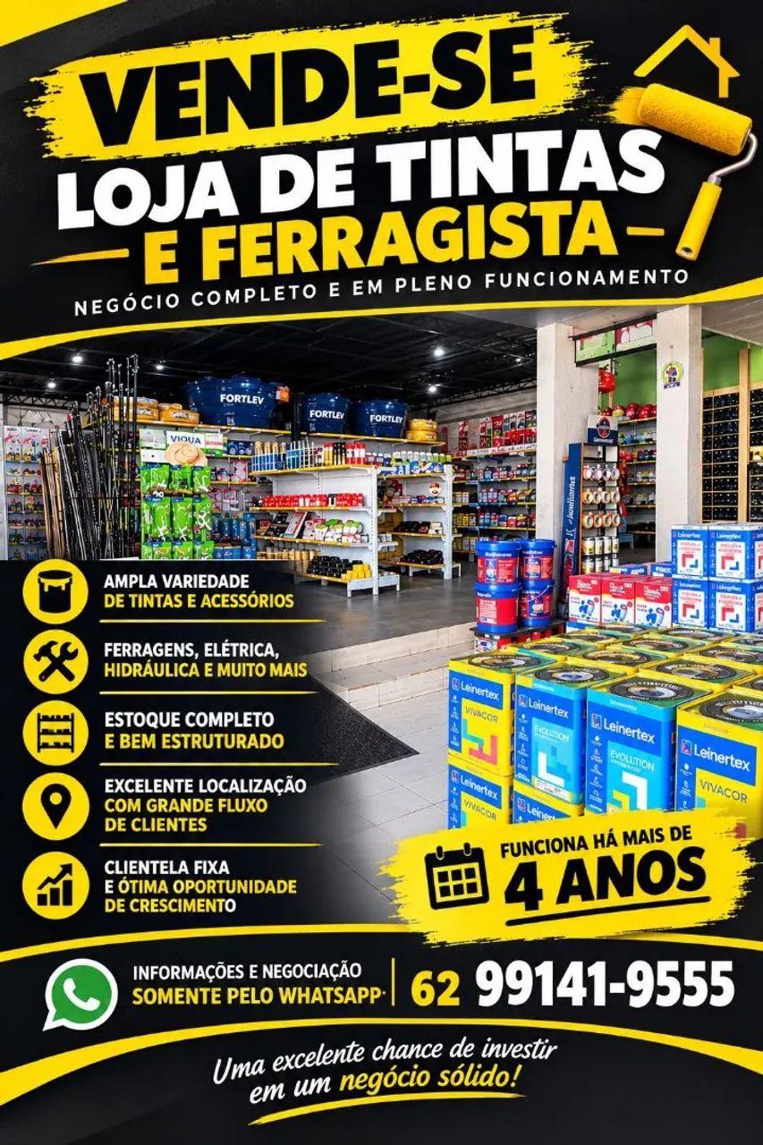 Ferragista e loja de tintas