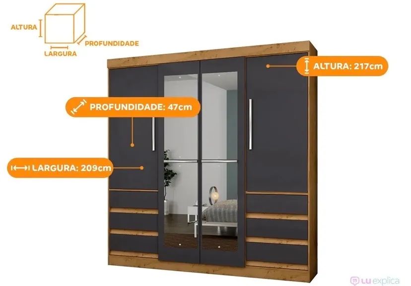 Guarda roupa casal - Foto 3