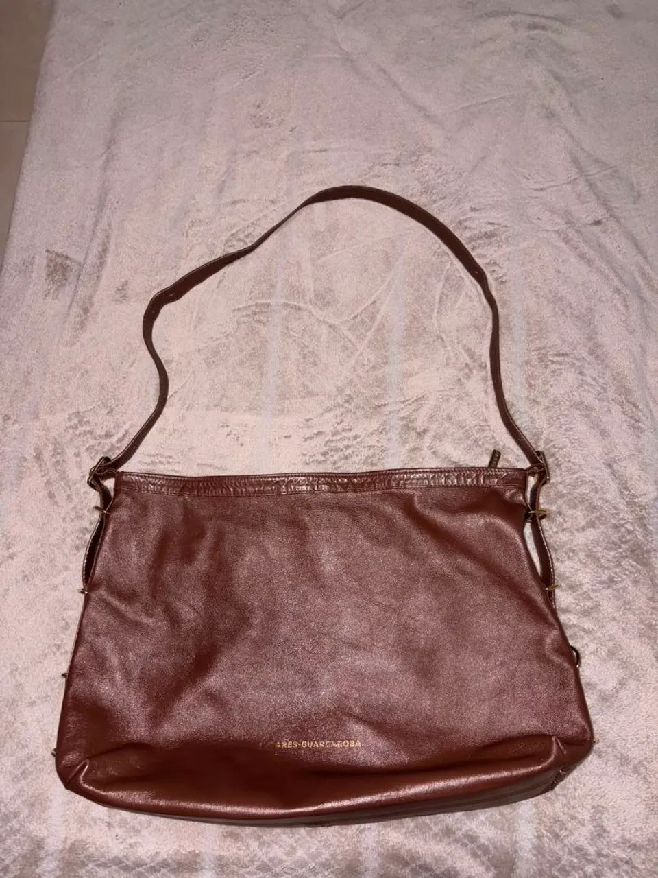 bolsa ares tag marrom everyday bag - Foto 3