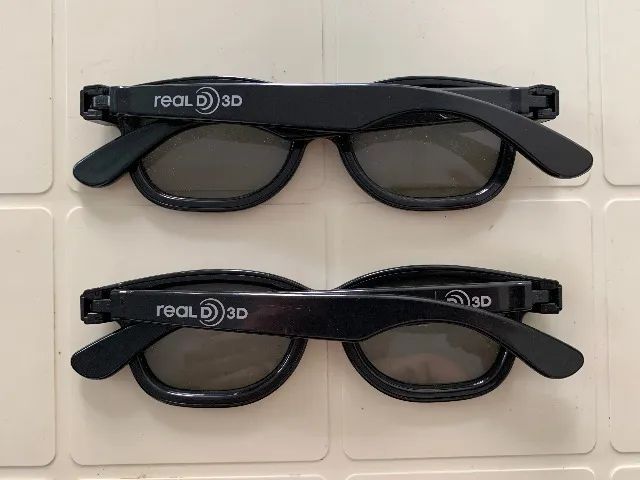 par de oculos real 3d importado funciona em tv lg 3d
