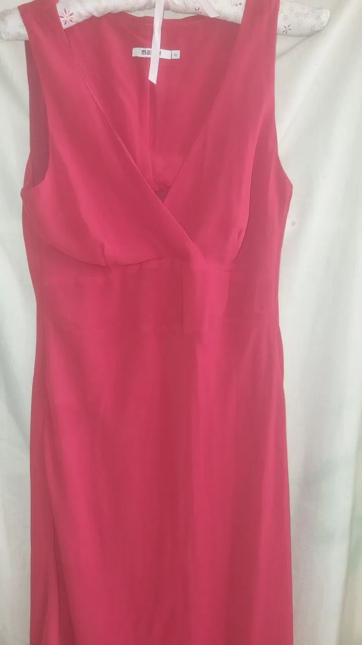 Vestido vermelho de crepe 42 - Foto 2
