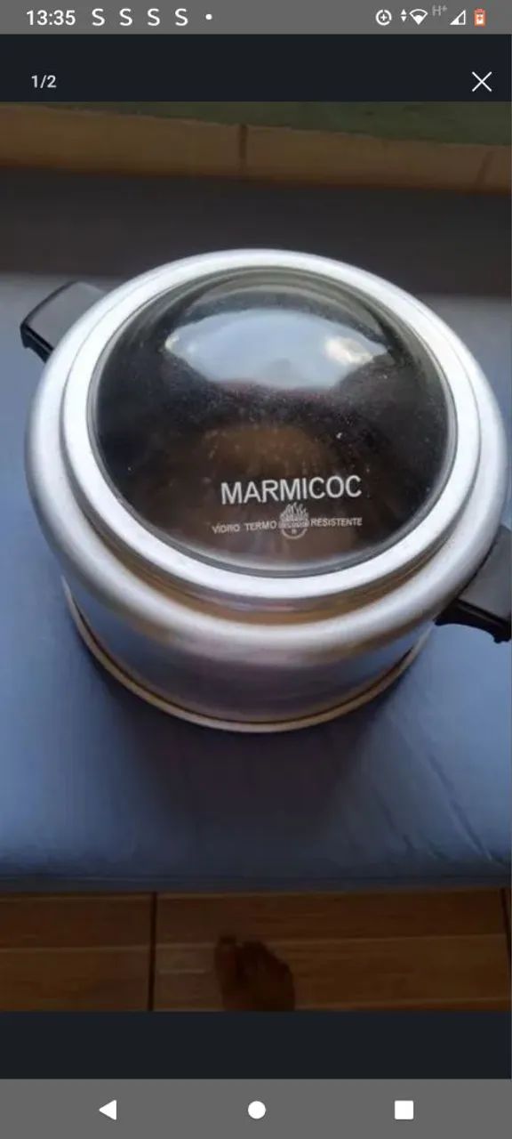 Panela antiga Marmicok para assar bolo