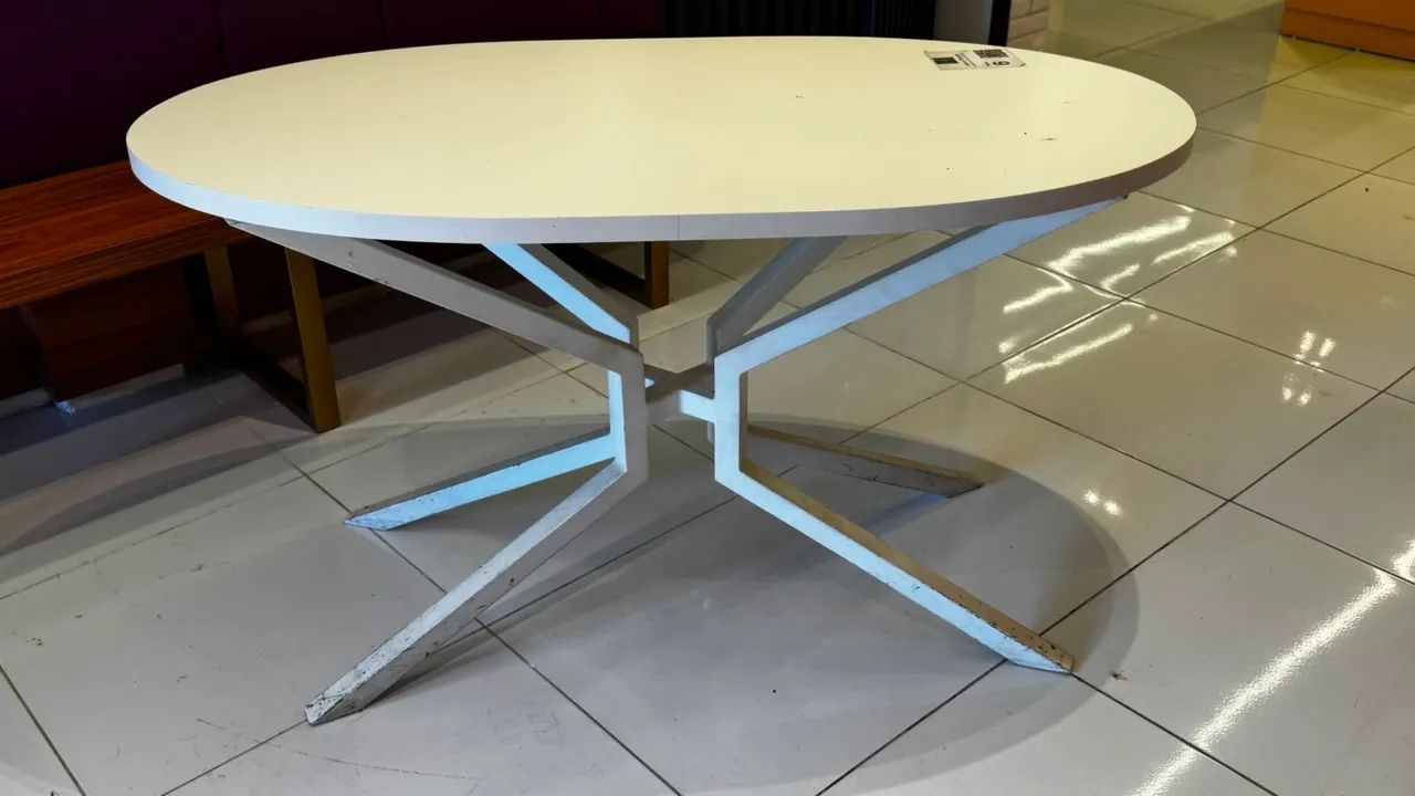 Mesa Redonda Estilo Industrial - Excelente Estado