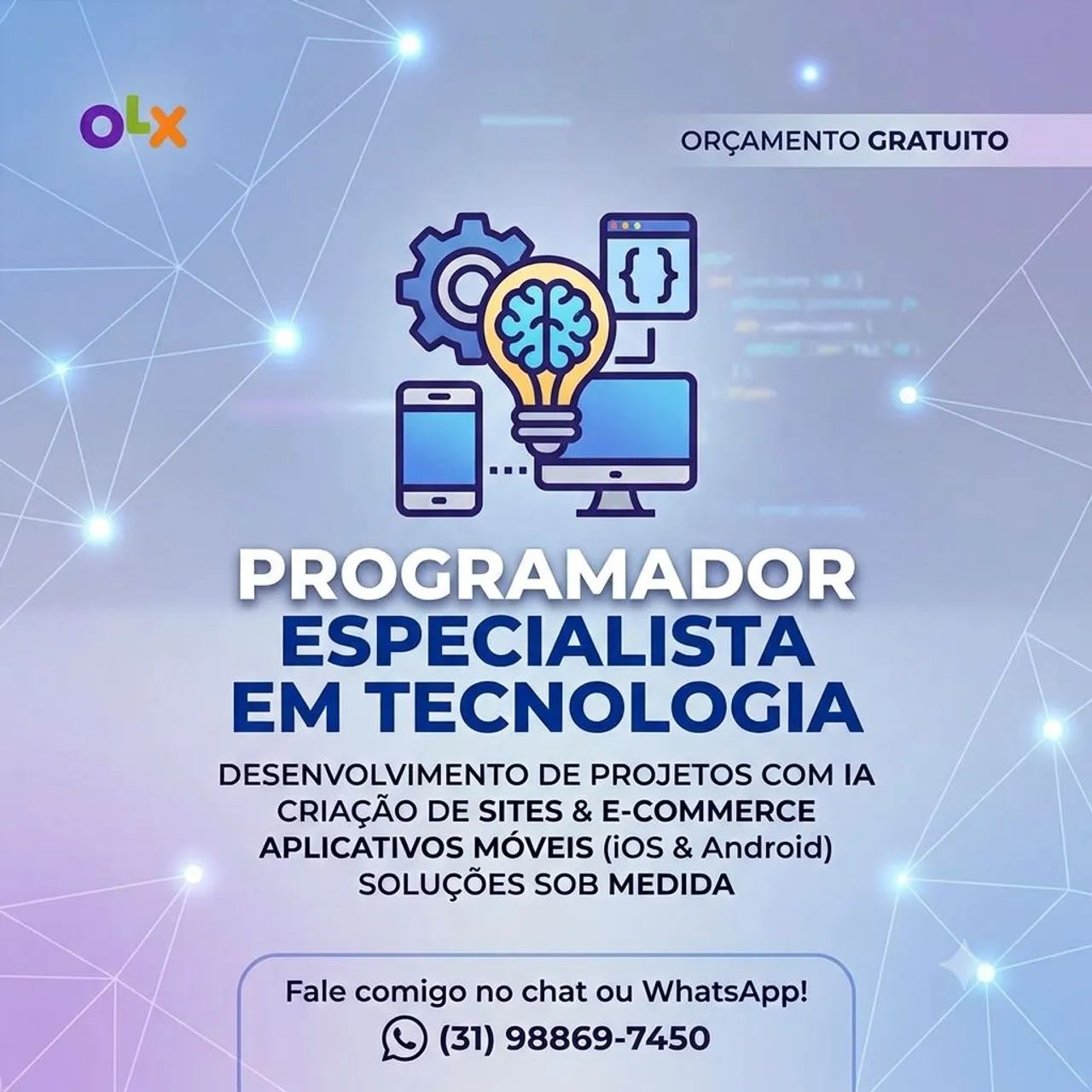 Desenvolvimento de Software, Sites, Aplicativos e Inteligência Artificial